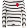 Alexander McQueen striped mock-neck jumper