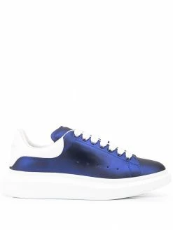 Alexander McQueen Oversized metallic-effect sneakers