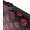 Alexander McQueen skull-print leather clutch bag