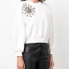 Alexander McQueen crystal star cotton-blend sweatshirt