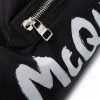 Alexander McQueen logo-print drawstring-waist shoulder bag