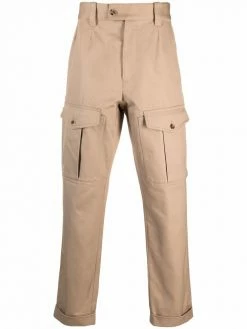 Alexander McQueen cargo pockets straight trousers