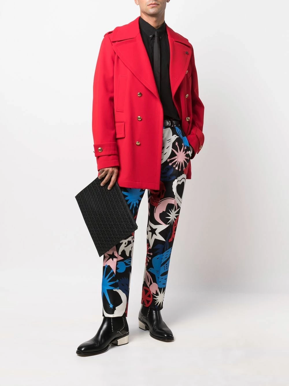 Alexander McQueen Graphic print slim fit trousers 2 Alexander McQueen graphic-print slim-fit trousers