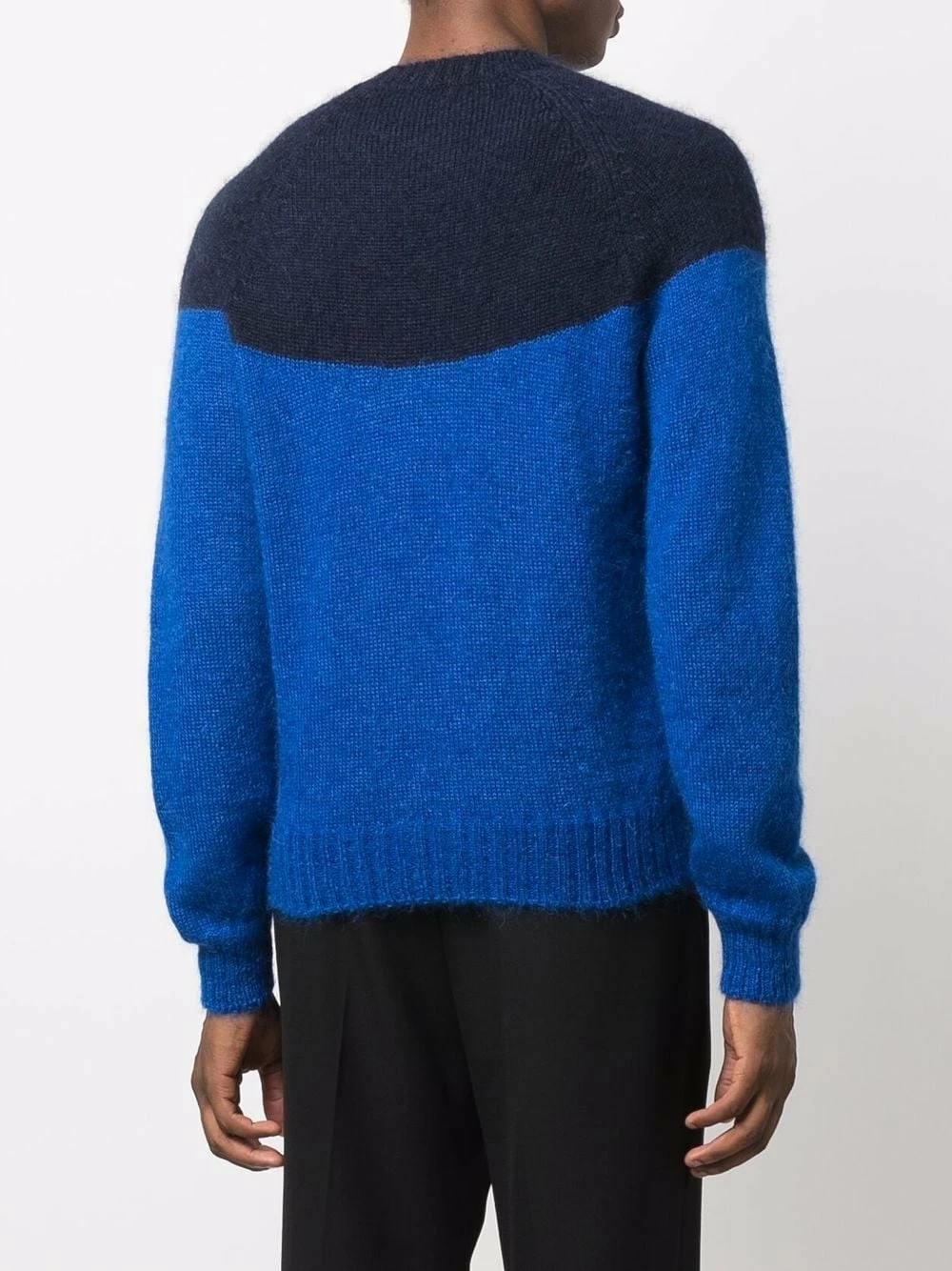 Alexander McQueen Two tone crew neck jumper 4 Alexander McQueen two-tone crew neck jumper