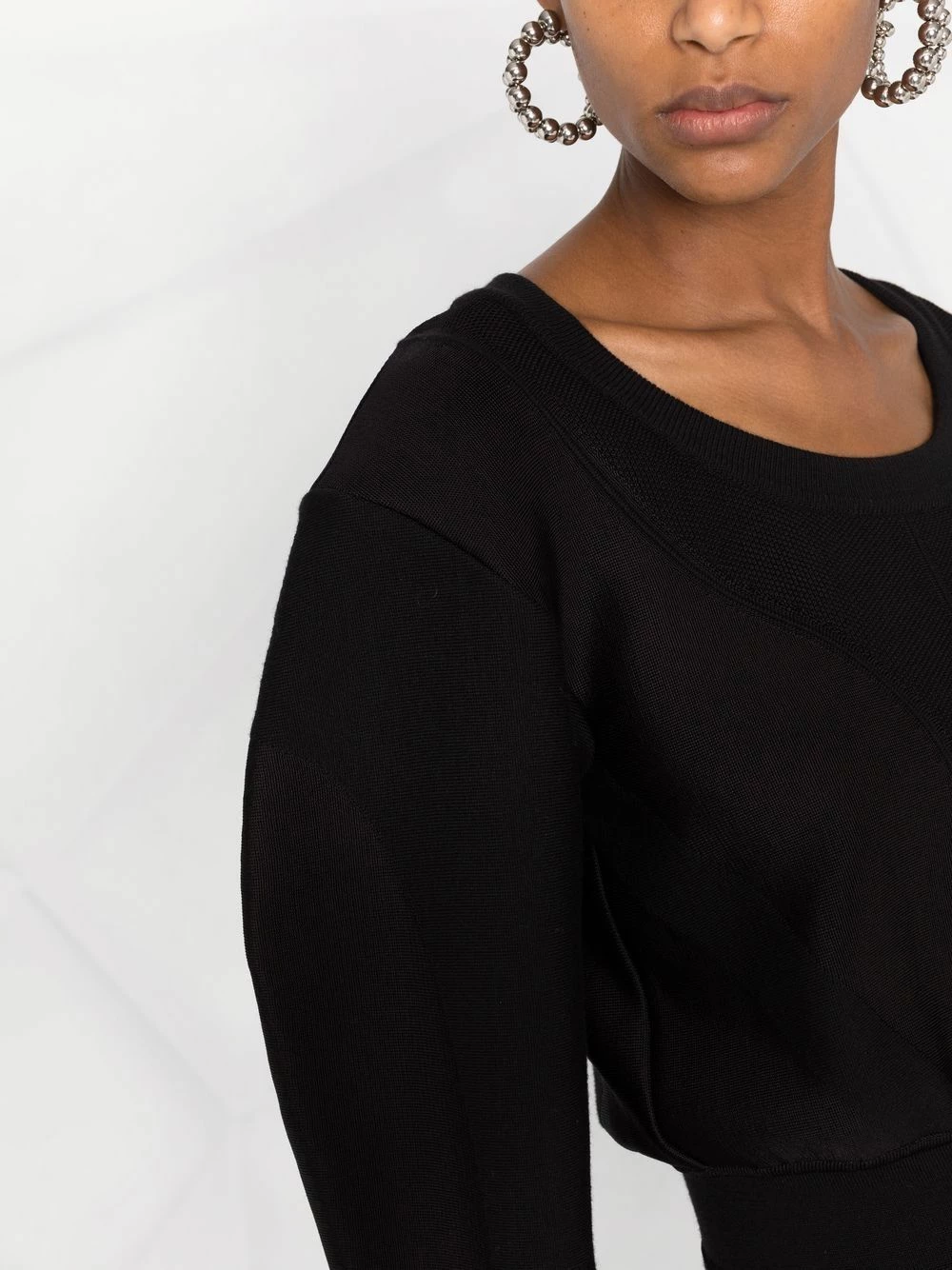 Alexander McQueen Long sleeved peplum dress 5 Alexander McQueen long-sleeved peplum dress