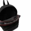 Alexander McQueen logo-stripe print backpack