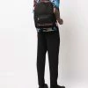 Alexander McQueen logo-stripe print backpack