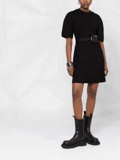 Alexander McQueen rear logo-print mini dress