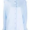 Alexander McQueen ruffle-collar cotton long-sleeve shirt