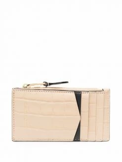 Alexander McQueen crocodile-effect skull cardholder