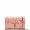 Alexander McQueen quilted logo-print shoulder bag
