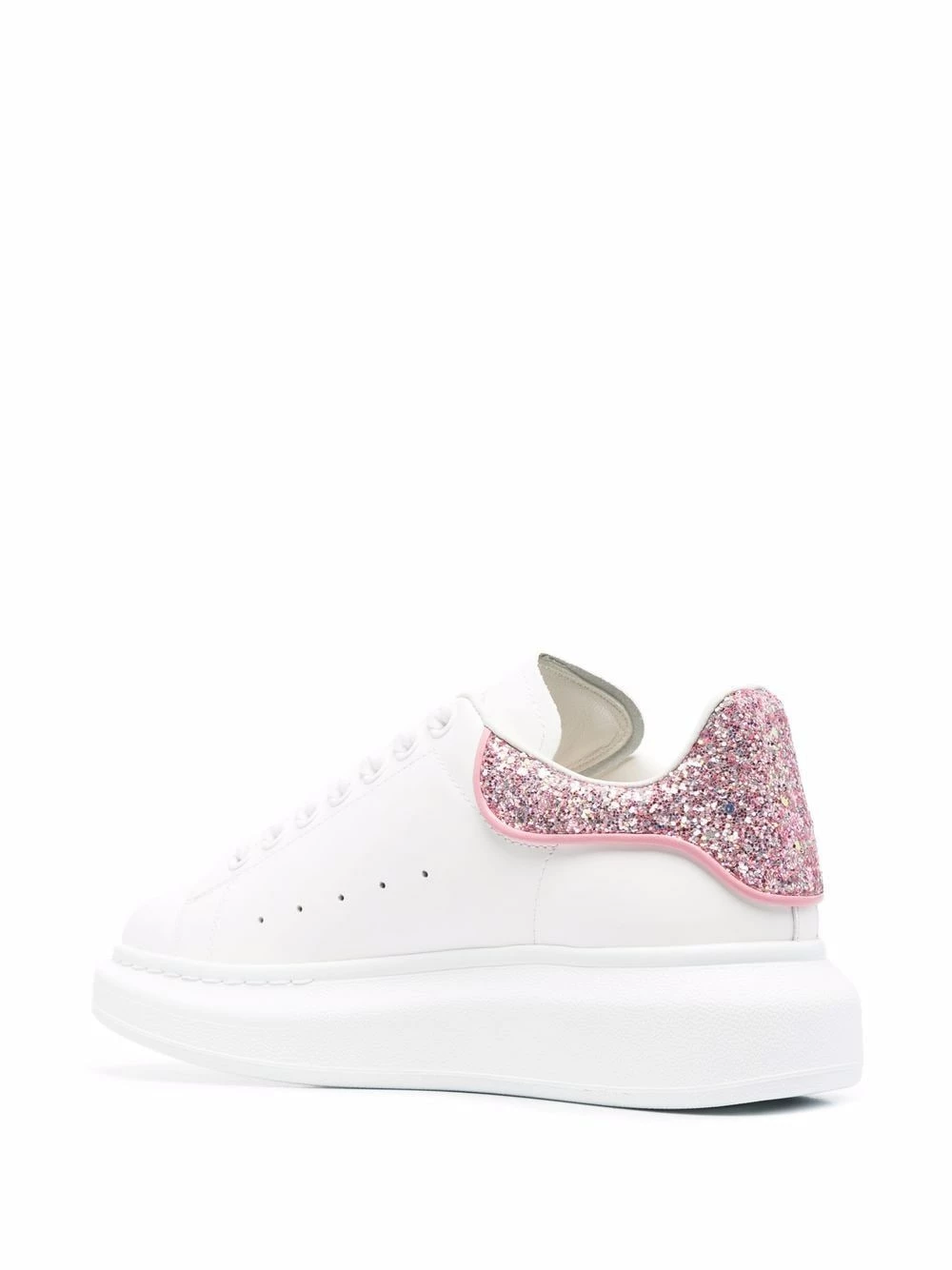 Alexander McQueen Oversized glitter leather sneakers 3 Alexander McQueen oversized glitter leather sneakers