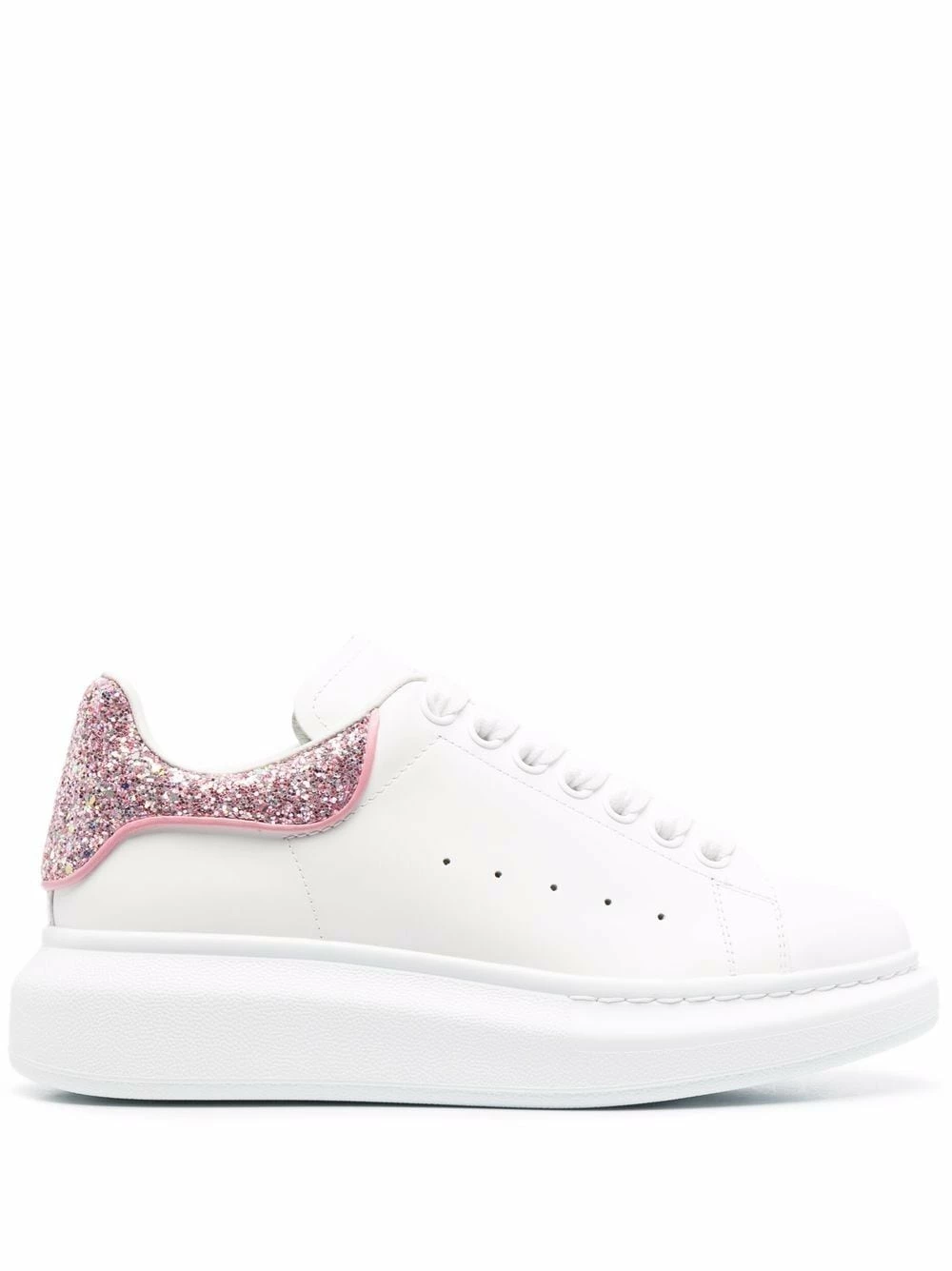 Alexander McQueen Oversized glitter leather sneakers 1 Alexander McQueen oversized glitter leather sneakers