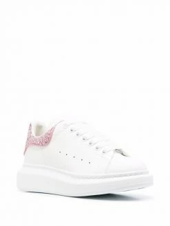 Alexander McQueen oversized glitter leather sneakers
