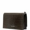 Alexander McQueen Skull crocodile-embossed crossbody bag