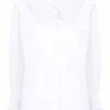 Alexander McQueen ruffle-collar cotton long-sleeve top