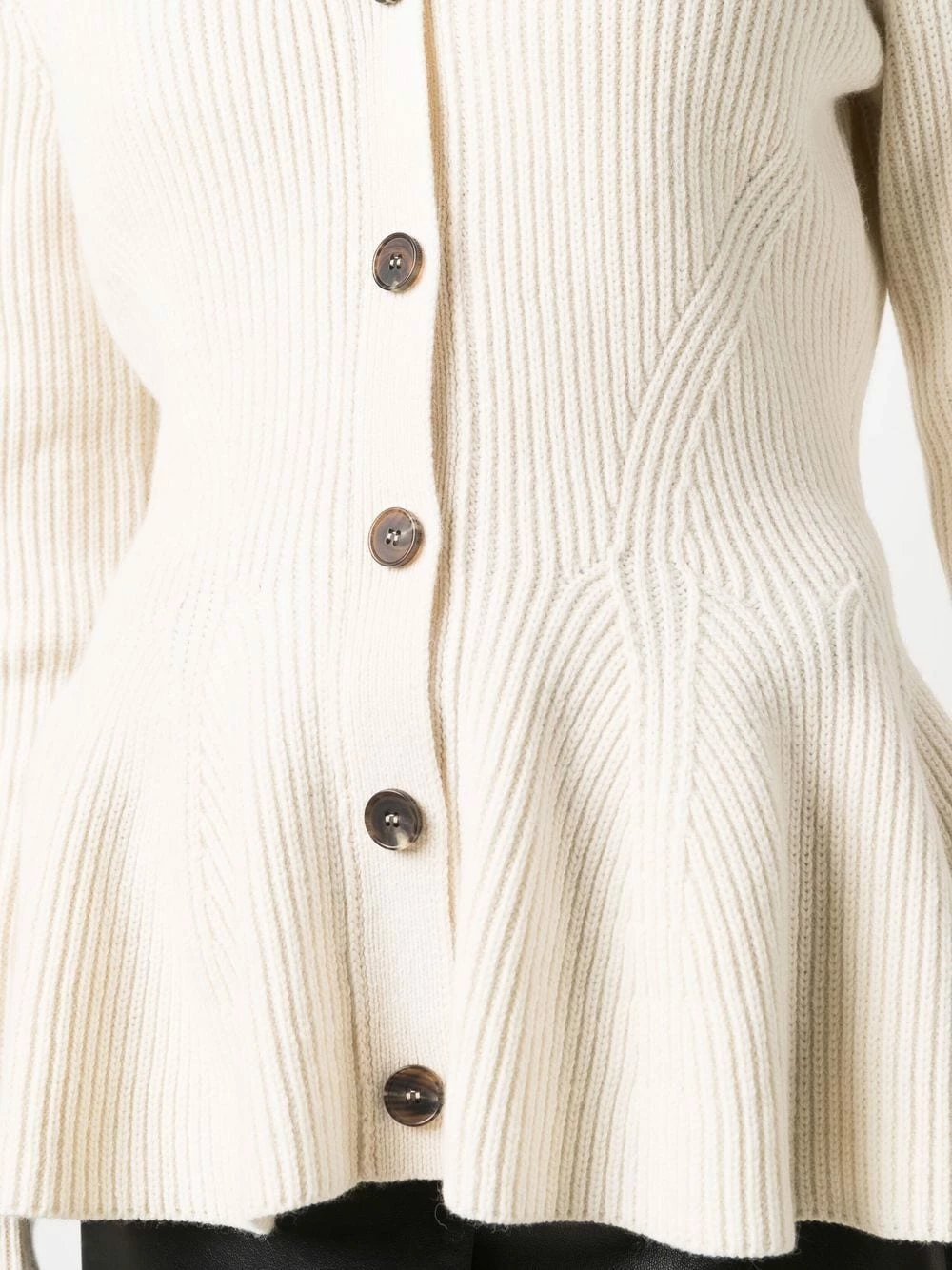 Alexander McQueen Ribbed knit cardigan 5 Alexander McQueen ribbed-knit cardigan