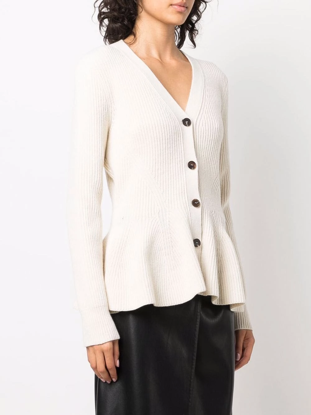 Alexander McQueen Ribbed knit cardigan 3 Alexander McQueen ribbed-knit cardigan