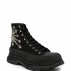 Alexander McQueen crystal lace-up platform sneakers