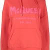 Alexander McQueen graffiti logo-print pouch-pocket hoodie