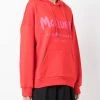 Alexander McQueen graffiti logo-print pouch-pocket hoodie