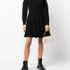 Alexander McQueen ribbed-knit flared mini dress