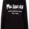 Alexander McQueen logo-print cotton hoodie