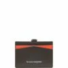 Alexander McQueen two-tone logo-print cardholder