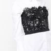 Alexander McQueen lace-panel strapless top