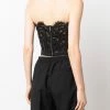 Alexander McQueen lace-panel strapless top