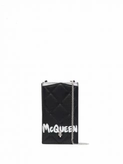 Alexander McQueen quilted logo mini bag