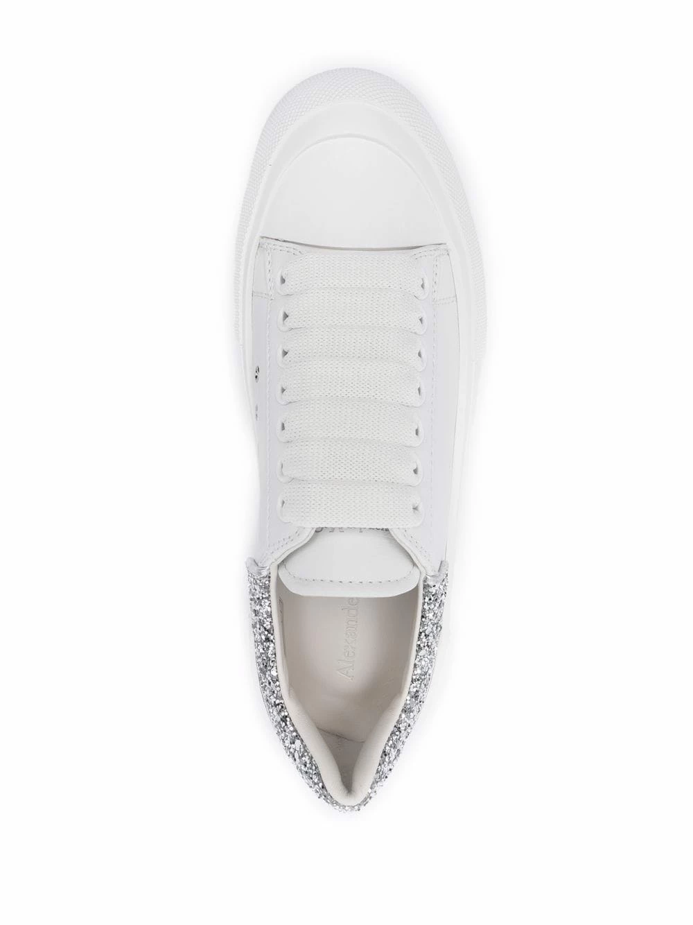 Alexander McQueen Deck Plimsoll glitter detail sneakers 4 Alexander McQueen Deck Plimsoll glitter-detail sneakers