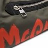 Alexander McQueen logo-print drawstring-fastening crossbody bag