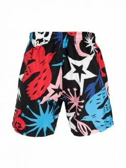 Alexander McQueen colour-block swim shorts