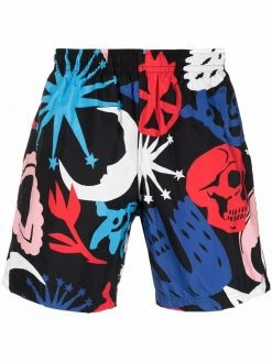 Alexander McQueen colour-block swim shorts