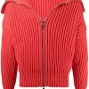 Alexander McQueen ribbed-knit zip-up cardigan