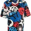 Alexander McQueen graffiti print short-sleeve shirt