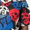 Alexander McQueen graffiti print short-sleeve shirt