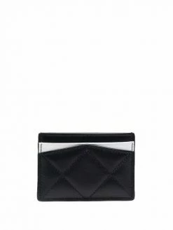 Alexander McQueen skull-embellishment quilted wallet