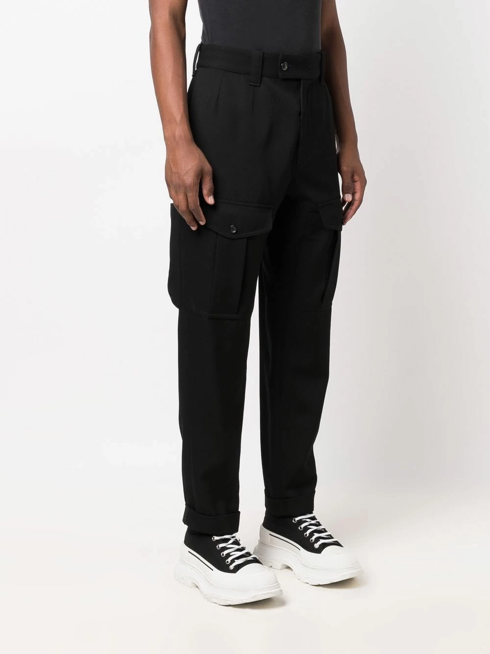 Alexander McQueen Straight leg utility trousers 3 Alexander McQueen straight-leg utility trousers