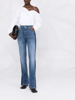 Alexander McQueen side-stripe detail jeans