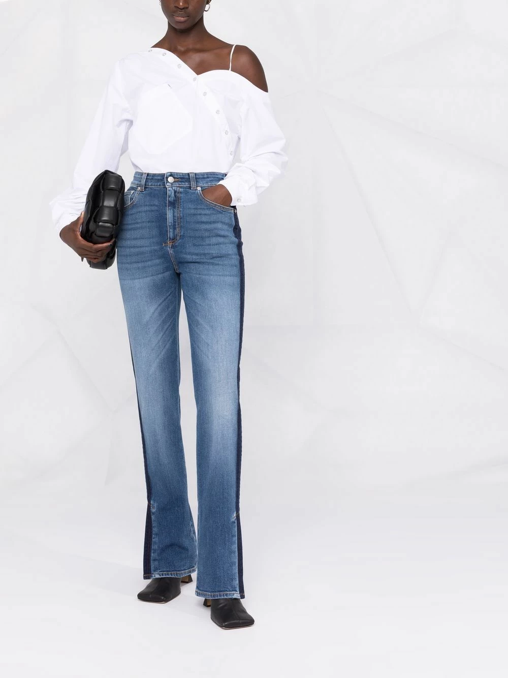 Alexander McQueen Side stripe detail jeans 2 Alexander McQueen side-stripe detail jeans