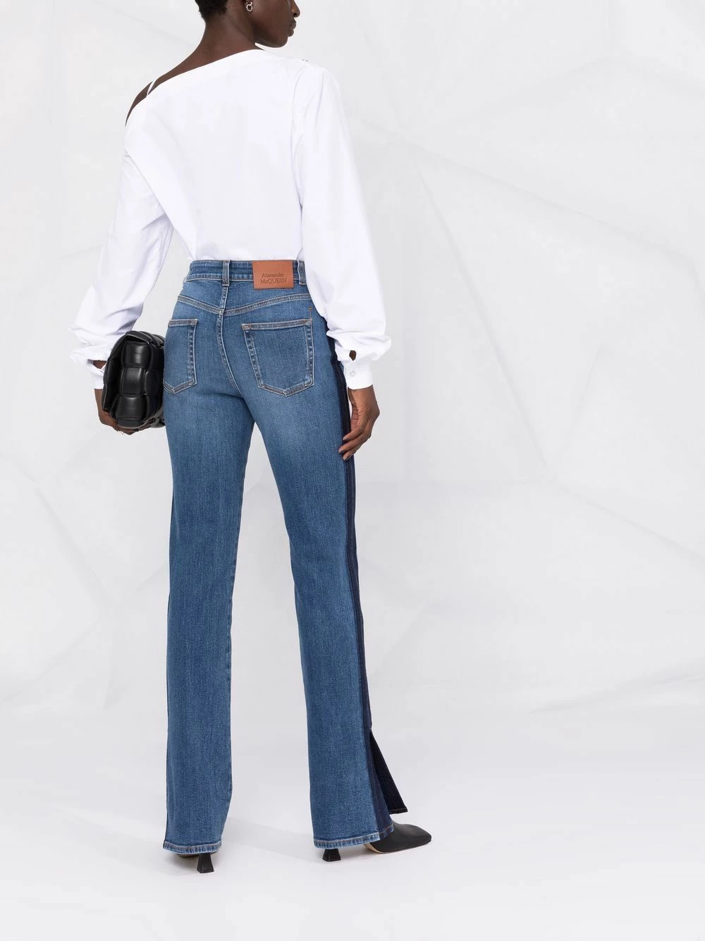 Alexander McQueen Side stripe detail jeans 4 Alexander McQueen side-stripe detail jeans