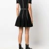 Alexander McQueen embroidered shift knit dress