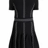 Alexander McQueen embroidered shift knit dress