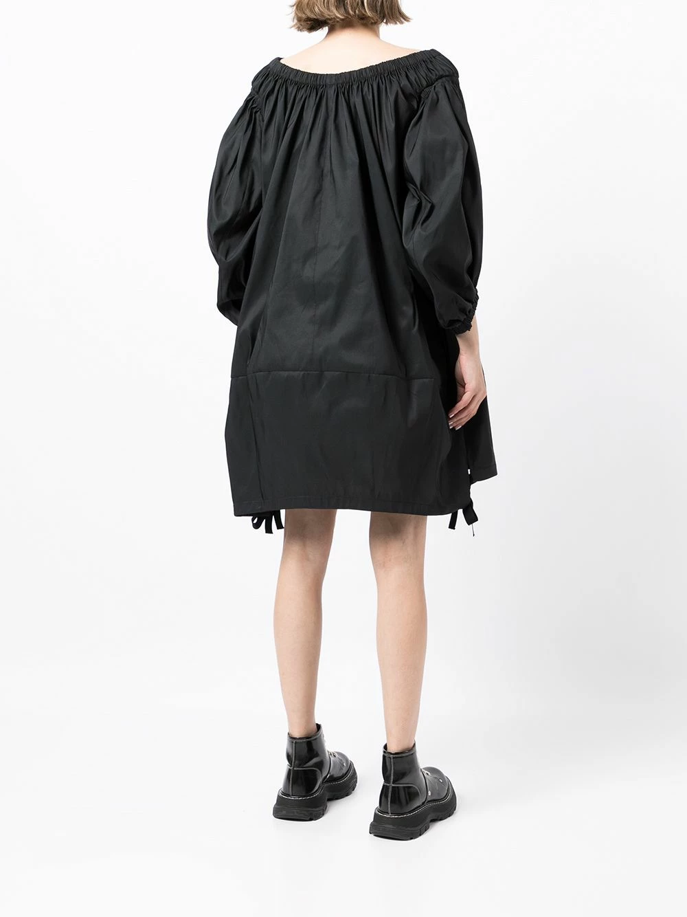 Alexander McQueen Gathered detail puff sleeve dress 4 Alexander McQueen gathered-detail puff-sleeve dress