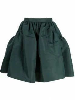 Alexander McQueen gathered-detail flared skirt