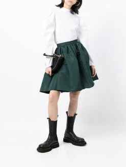 Alexander McQueen gathered-detail flared skirt