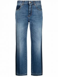Alexander McQueen high-rise straight-leg jeans