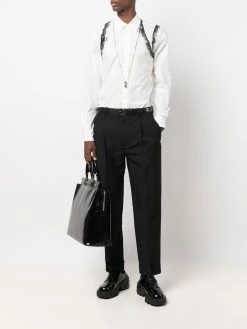 Alexander McQueen abstract-print long-sleeve shirt